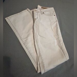 White Seven7 Classic Flare Jeans